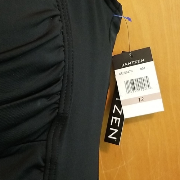 🎈SOLD🎈NWT Jantzen Black Glam Jeweled Swimsuit 12 - Picture 5 of 11